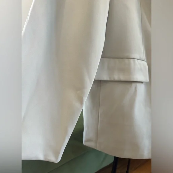 Extro&Vert Light Grey Double Breasted Women’s Oversized office Blazer Size XL - Picture 9 of 14